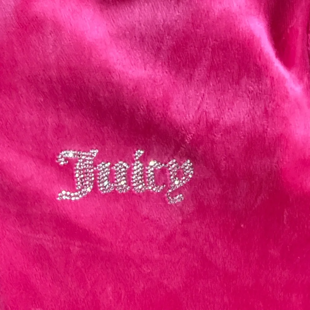 Juicy Couture Bright Pink Velour Zip Hoodie - Picture 3 of 5